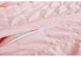 Розово крепово спално бельо за единично легло 140x200 cm Naomi – My House