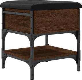 835186 vidaXL Пейка за обувки, кафяв дъб, 42x42x45 см, инженерно дърво