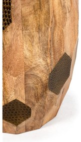 Кръгла странична масичка от масивно манго ø 29 cm Fabia – MOME