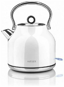 Електрическа Кана за Вода и Чай Haeger EK-22W.023A Неръждаема стомана Бял 2200 W 1,7 L