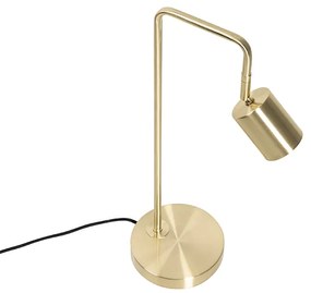 Модерна настолна лампа месинг регулируема - Java