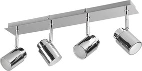 Метален прожектор в лъскаво-сребрист цвят 19x52 cm Angelo - Trio