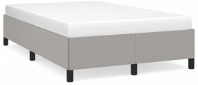 347050 vidaXL Рамка за легло без матрак, светлосива, 120x200 см, плат