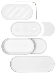 Органайзер за мивка Brabantia SinkStyle 1008501, Минерализирано покритие, Устойчив на корозия, Бял