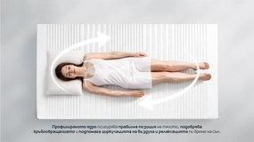 Топ матрак Sleepy, 2 в 1 Maximus, 120x190x10, Среден към твърд, Eластична пяна