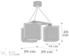 Полилей Ango Good Night три светлини