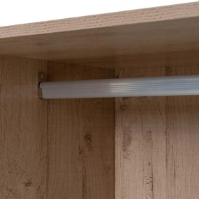 Отворен модулен шкаф от декор от дъб в естествен цвят 60x180x45 cm Modular – Casa Selección