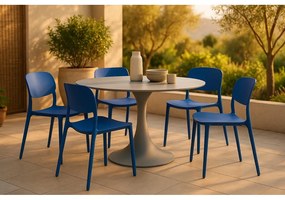 Син пластмасов градински стол Hébé – Bonami Essentials