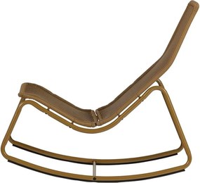 Градински стол от изкуствен ратан в цвят жълта охра Tom – WOOOD