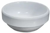 Меламинова сосиера стакабъл бяла 5,5x5,5см (K-4000)AN