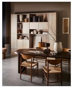 Модулен шкаф за книги в естествен дъб 77x199 cm Modulair - vtwonen