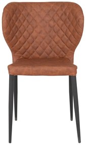 Кафяви трапезни столове в цвят коняк в комплект от 4 броя Pisa - House Nordic