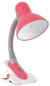 Kanlux 7153 - Настолна лампа с щипка SUZI 1xE27/40W/230V розова