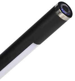 Модерна подова лампа черна с LED с сензорен димер - Berdien