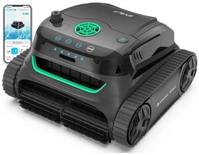 Безкабелен робот за почистване на басейни Wybot S2, 91W, За до 300 м2, SMART, 3 режима, Self-parking, Auto-reverse, IPX8, Сив