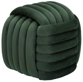 Зелена кадифена табуретка Softy – Mauro Ferretti