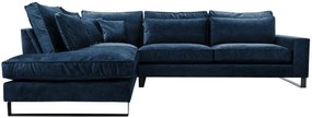 Ъглов диван Corblack-Blue-Left
