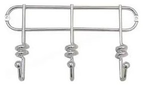 Стенно закачалка TWIST 13,3x25,3 см, хром с блясък