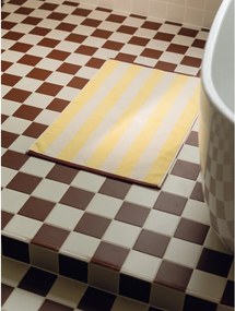 Жълт текстилен килим за баня 50x80 cm Gobo – noo.ma
