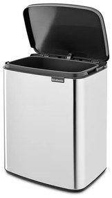 Кош за боклук Brabantia Bo Small 1006636, 12 л, Безшумно и плавно отваряне, Инокс