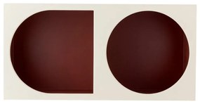 Червена/бяла стенна библиотека 30x60 cm Graphia – Bloomingville