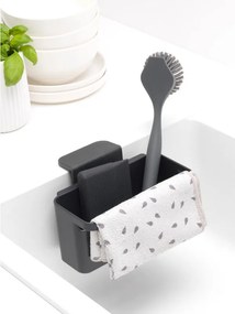 Органайзер за мивка Brabantia SinkSide 1003310, Закрепване за стената на мивката, Перфорирано дъно, Тъмносив