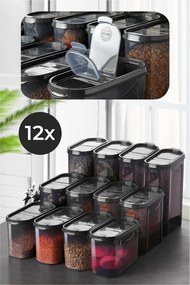 Комплект кутии за съхранение (12 части) DSY12-14228 Антрацит