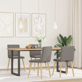 3315361 vidaXL Трапезни столове, 4 бр, таупе, текстил