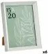 Рамка за снимки GiftDecor WPC0235MG-3-WH Бял Cтъкло Пластмаса (6 броя)