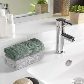 Светлозелена памучна кърпа от тери 30x50 cm Tendresse – douceur d'intérieur