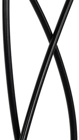 Дизайнерски подов аплик черен с платнени абажури 3-светлина - Melis