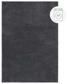 Тъмносив килим от рециклирани влакна подходящ за пране 160x230 cm Fluffy – Flair Rugs