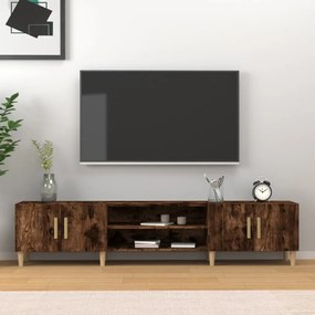 816261 vidaXL ТB шкаф, опушен дъб, 180x31,5x40 см, инженерно дърво