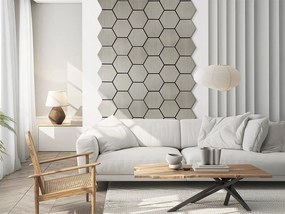 Декоративен панел atmosphera Hexagon, 56x69 cm, Бежов, MDF