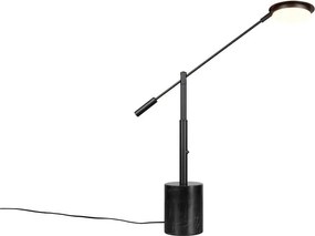 Черна LED настолна лампа (височина 65 cm) Fiore – Trio Select