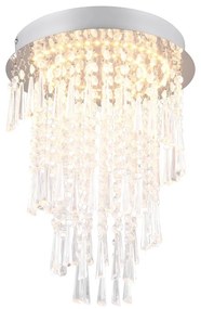 Светодиодна лампа за таван в сребристо ø 30 cm Pomp - Trio