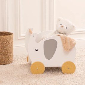 Детска количка за бутане и съхранение atmosphera Elephant, MDF