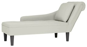 4009799 vidaXL Кушетка с десен подлакътник, кремав, кадифе