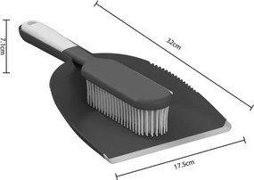 Лопатка и четка 5five, Сива, Каучук