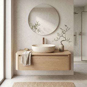 Умивалник за плот Rea Amelia Travertine Classic 48