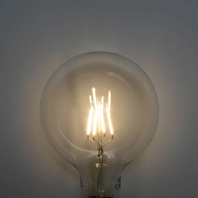 Комплект от 5 E27 3-степенна димируема LED спирална филаментна крушка G125 4W 450lm 3000K