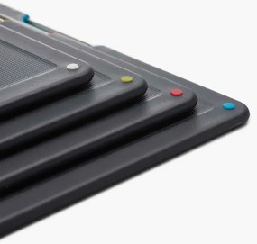 Комплект дъски за рязане Joseph Joseph 60171 Folio, 4 бр, Кутия за съхранение, Черен