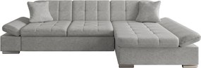 Ъглов диван Montana-Сива светлина-десен