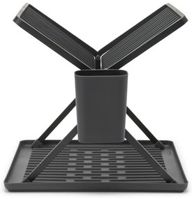 Тъмносива метална двуетажна тавичка за оттичане 37x33 cm – Brabantia