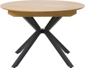 Кръгла сгъваема трапезна маса с допълнителна плоча ø 120 cm Cesura – Unique Furniture