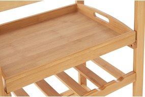 Бамбукова маса за сервиране на колелца 41x58 cm Harlow – Premier Housewares