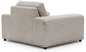 Светлосиво кресло от рипсено кадифе Justin – Ropez