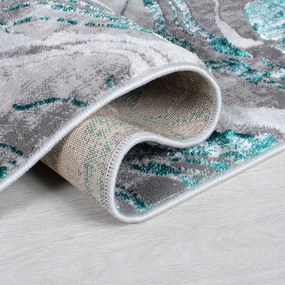 Сив/тюркоаз килим 240x340 cm Marbled – Flair Rugs