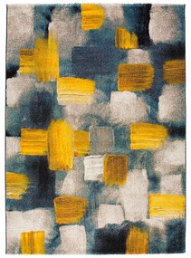 Синьо-жълт килим Lienzo, 140 x 200 cm - Universal