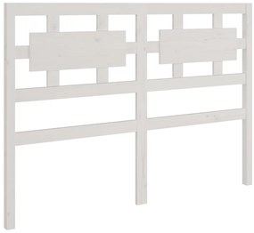 818061 vidaXL Горна табла за легло, бяла, 205,5x4x100 см, бор масив